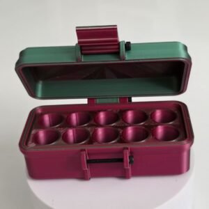Case for 3ML Vial ” 10X 3ml “ green / red