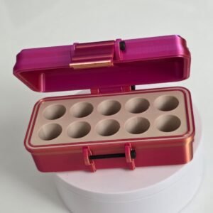 Case for 3ML Vial ” 10X 3ml “ orange / red